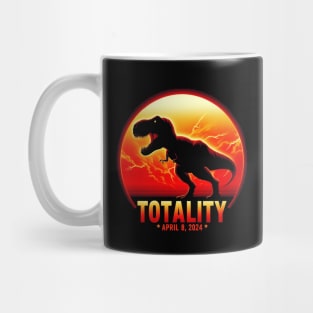 Dinosaur T-Rex Totality April 8 2024 Total Solar Eclipse Mug